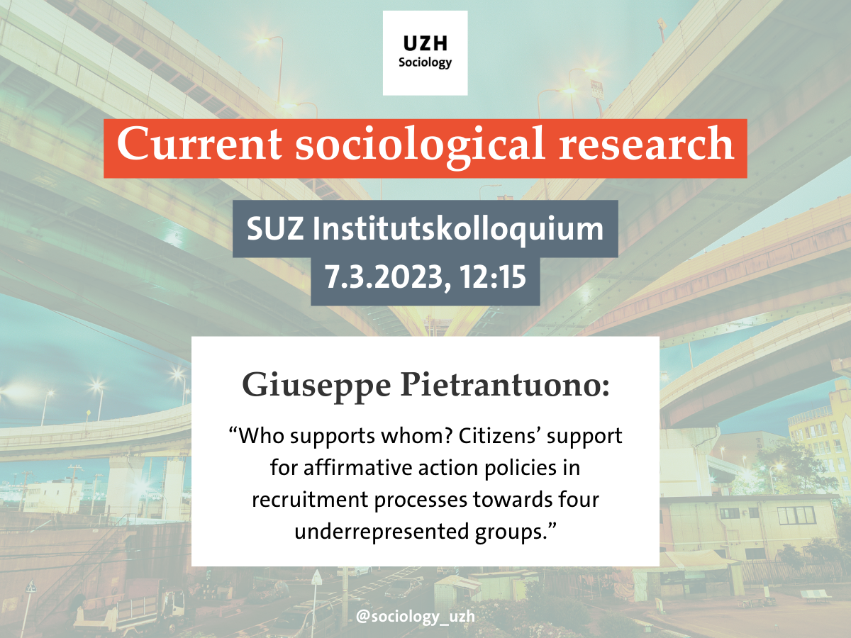 Current Sociological Research SUZ - Kolloquium 2